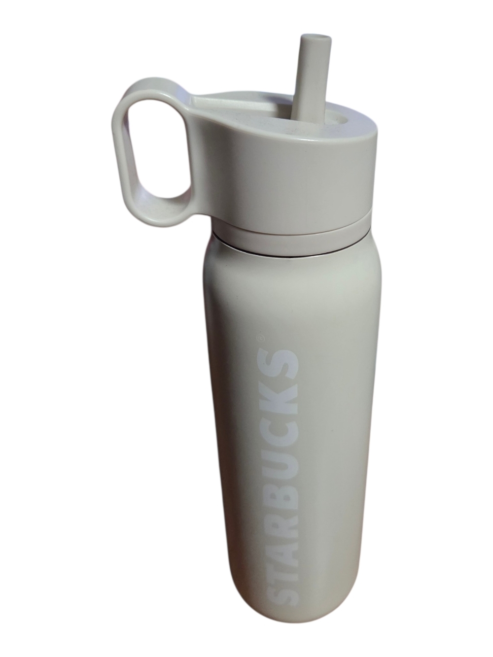 Starbucks White Travel Tumbler with Straw Lid
